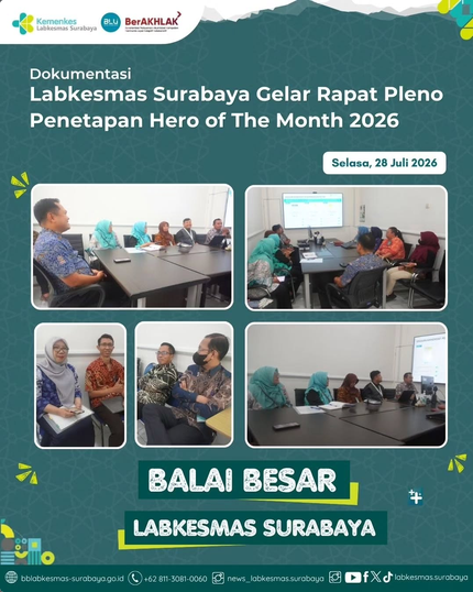 Labkesmas Surabaya Gelar Rapat Pleno Penetapan Hero of The Month 2026